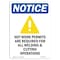 Signmission OSHA Notice Sign, Hot Work Permits Are With Symbol, 10in X 7in Aluminum, 7" W, 10" H, Portrait OS-NS-A-710-V-13532 - alternate 1